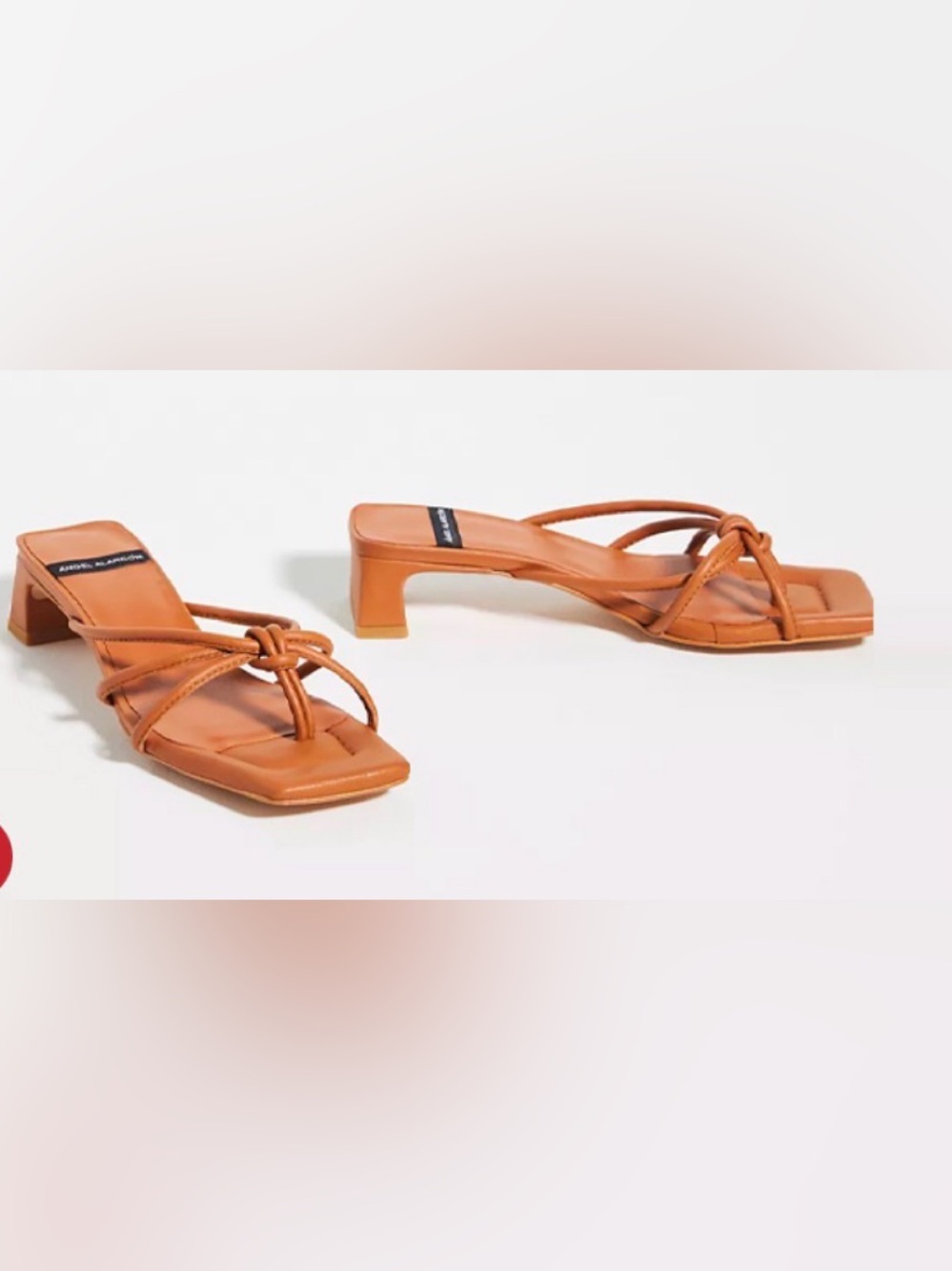 Anthropologie Angel Alarcon Strappy Slingback Heeled Pink Leather Sandals sz 40